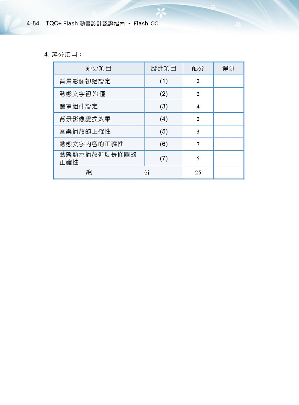 TQC＋ Flash動畫設計認證指南 Flash CC