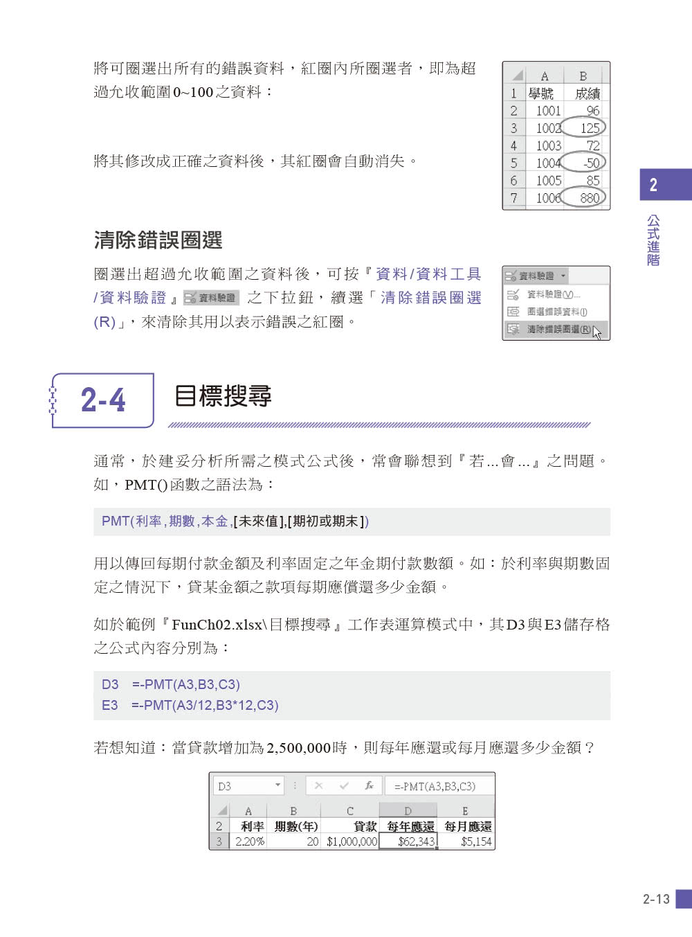 Excel函數與分析工具（第二版）－應用解析x實務範例（適用Excel 2021〜2016）