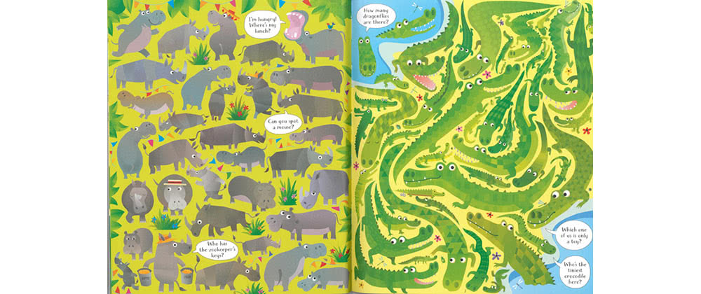 Look And Find Zoo Book ＆ Jigsaw At The Zoo／拼圖