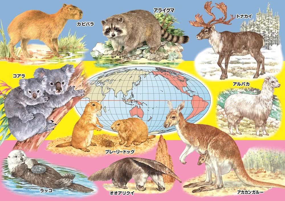 日本KUMON TOY 益智拼圖－Step5發現世界的動物