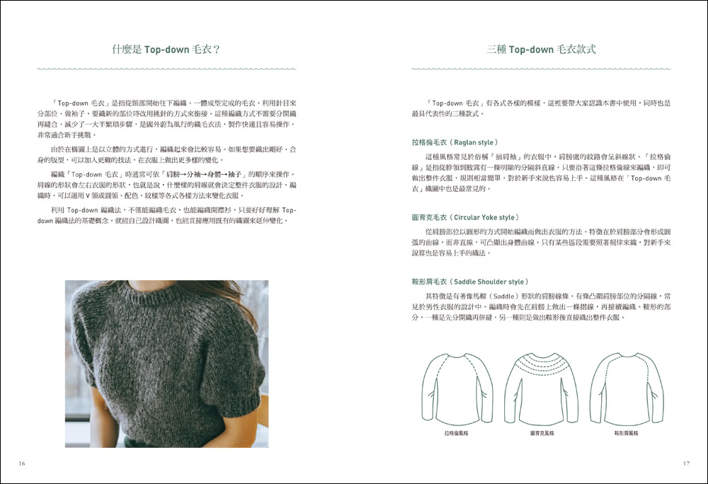 一體成型！輪針編織入門書：20個基礎技巧X3種百搭款式 輕鬆編出「Top-down knit」韓系簡約風上衣