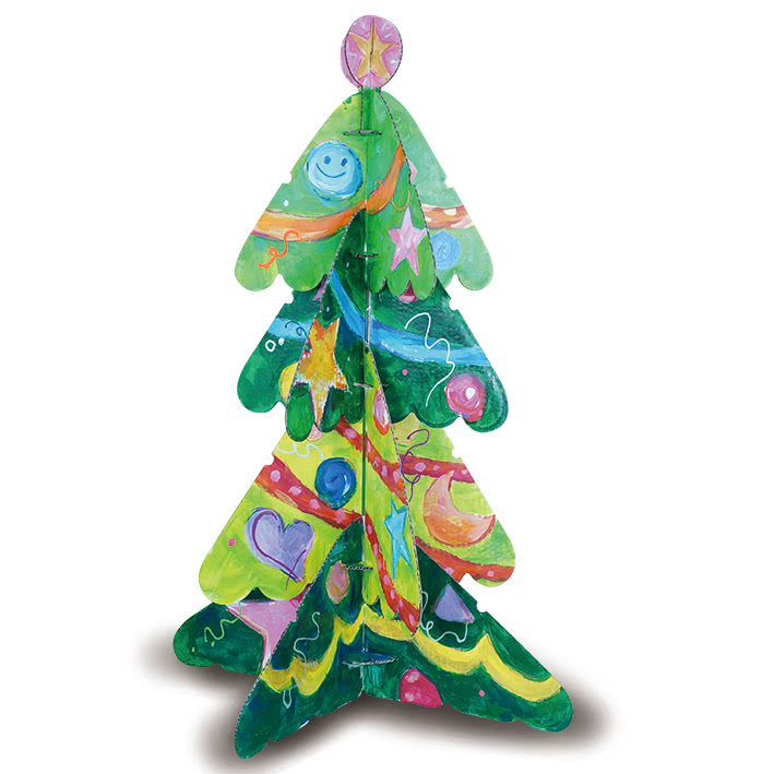 DIY彩繪立體聖誕樹