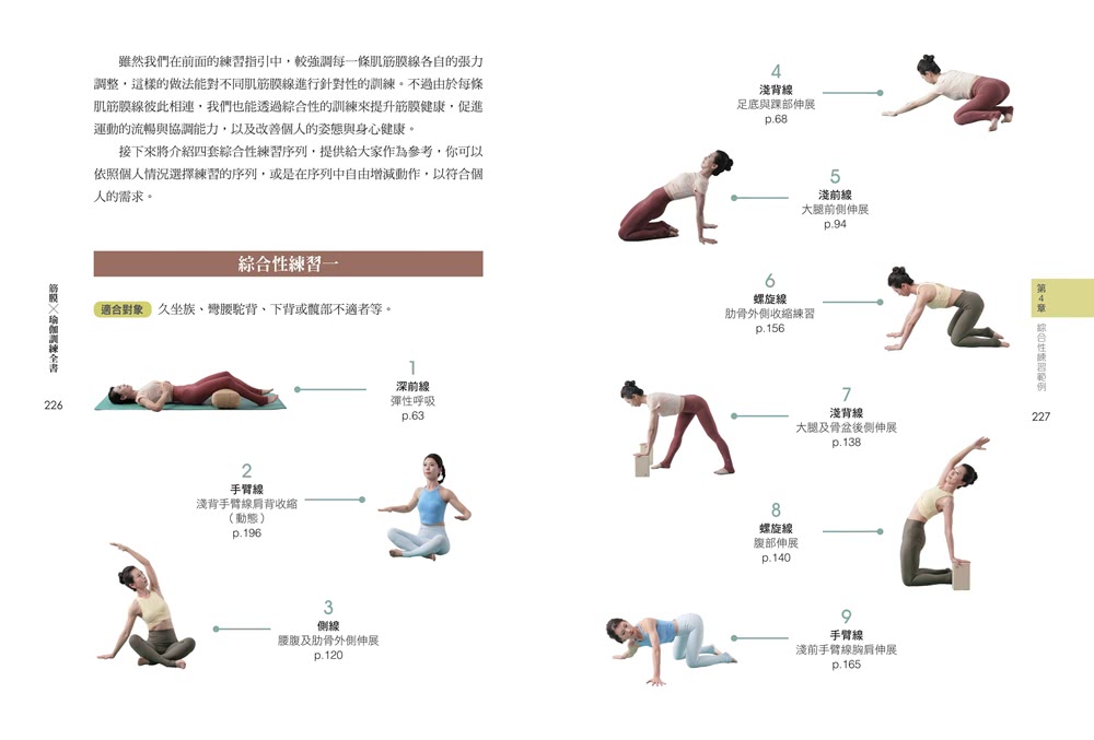 筋膜╳瑜伽訓練全書【限量親簽＆瑜伽小卡組】：圖解7大筋膜線x77組動作 用瑜伽調節筋膜張力 身體不卡不緊