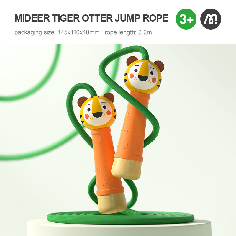 MiDeer 兒童防滑安全跳繩-老虎