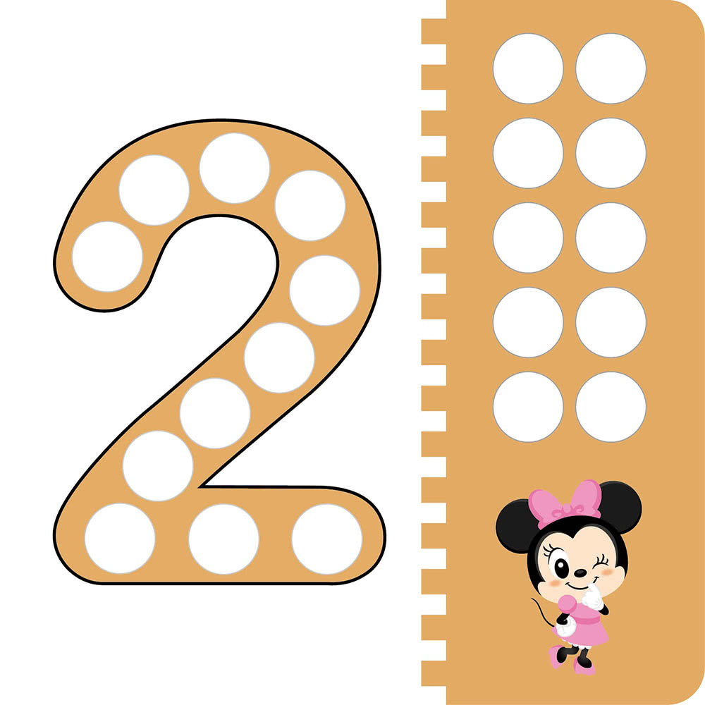 【迪士尼DISNEY－兒童益智教具】專注力訓練－數字學習圓圓貼 （米奇系列）