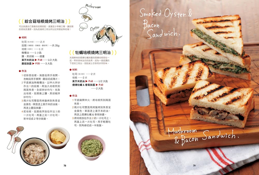 新食感抹醬三明治：53種極上抹醬X46道三明治料理，超人氣輕食的醬料配方大公開？
