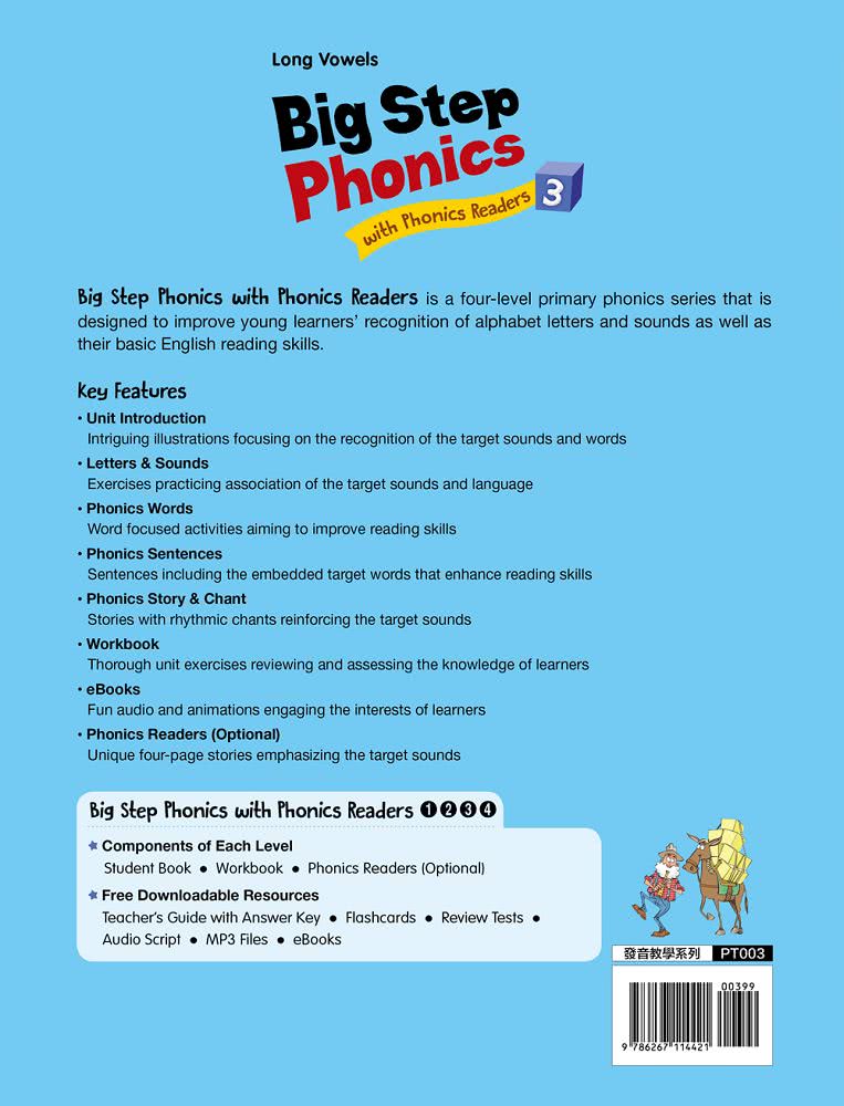 Big Step Phonics with Phonics Readers 3（課本+練習本+線上資源）