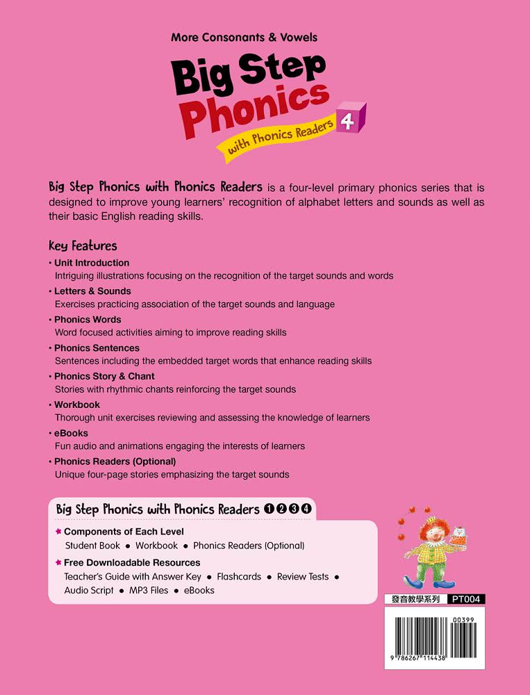 Big Step Phonics with Phonics Readers 4（課本+練習本+線上資源）
