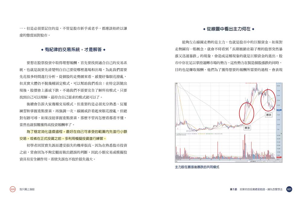我只買上漲股：韓國第一股票Youtuber用100張線圖教你看穿主力動向 搭順風車買進下一支300%飆股