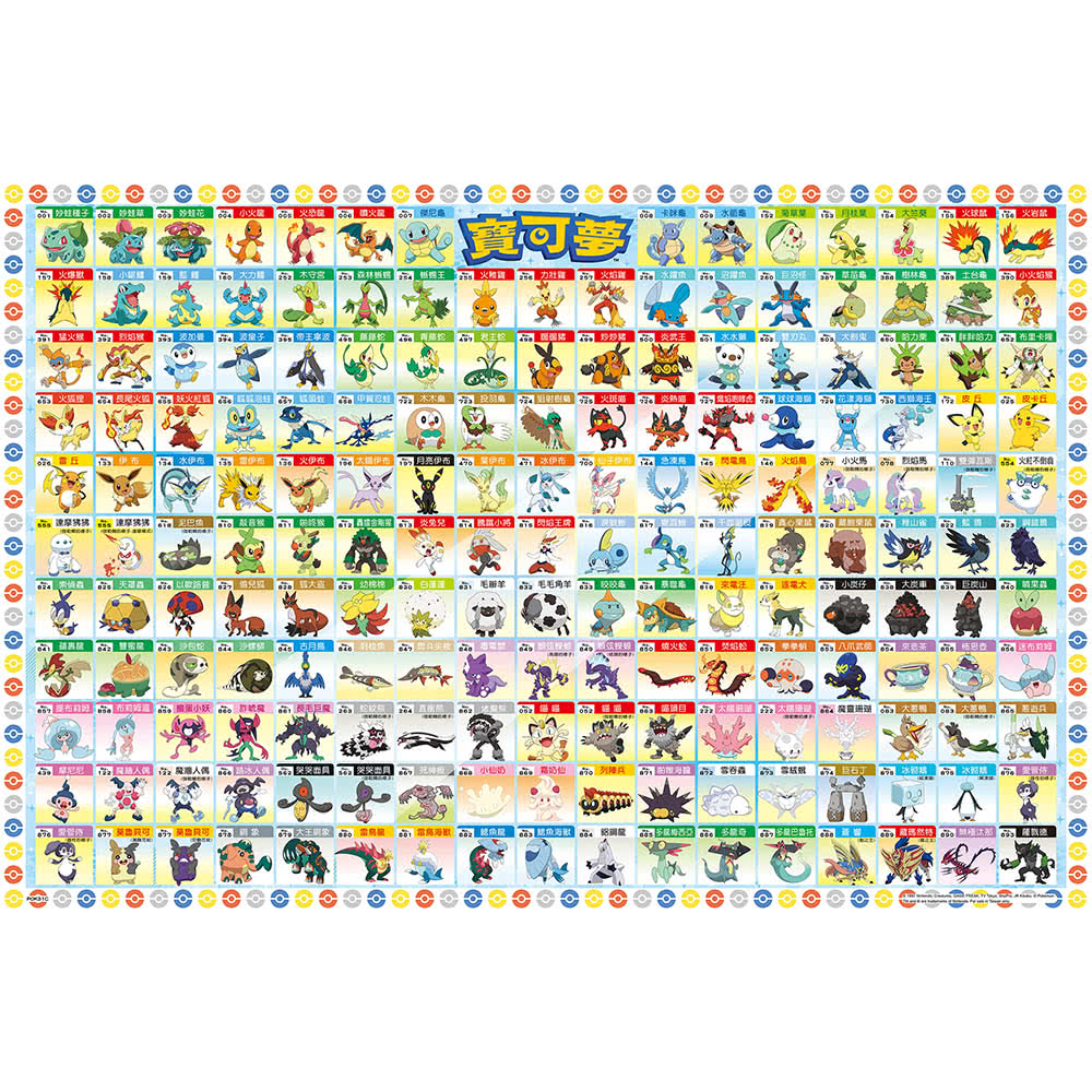 pokemon go寶可夢 1000片盒裝拼圖（C）