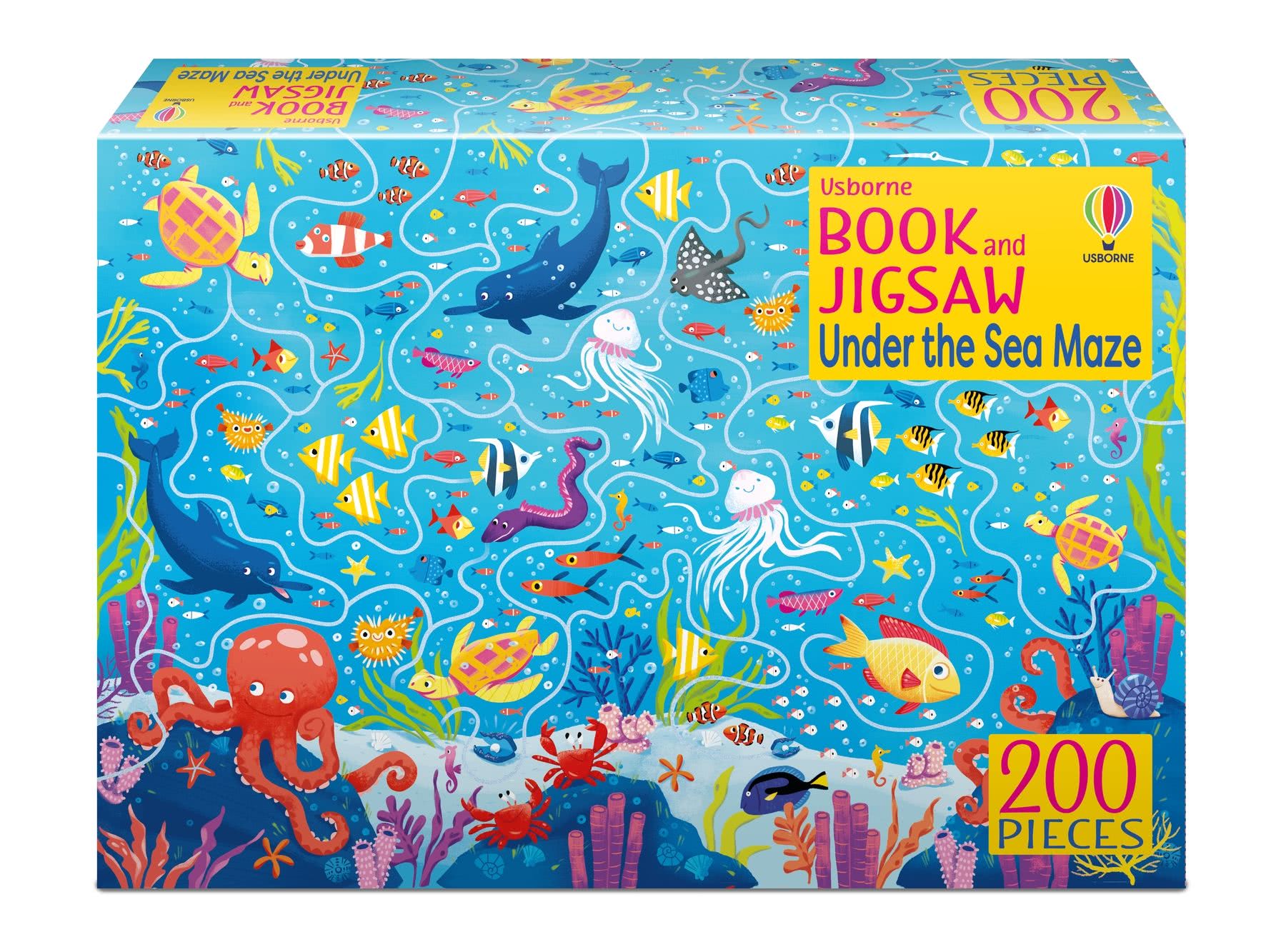 Usborne Book and Jigsaw Under the Sea Maze （1書+200片拼圖）