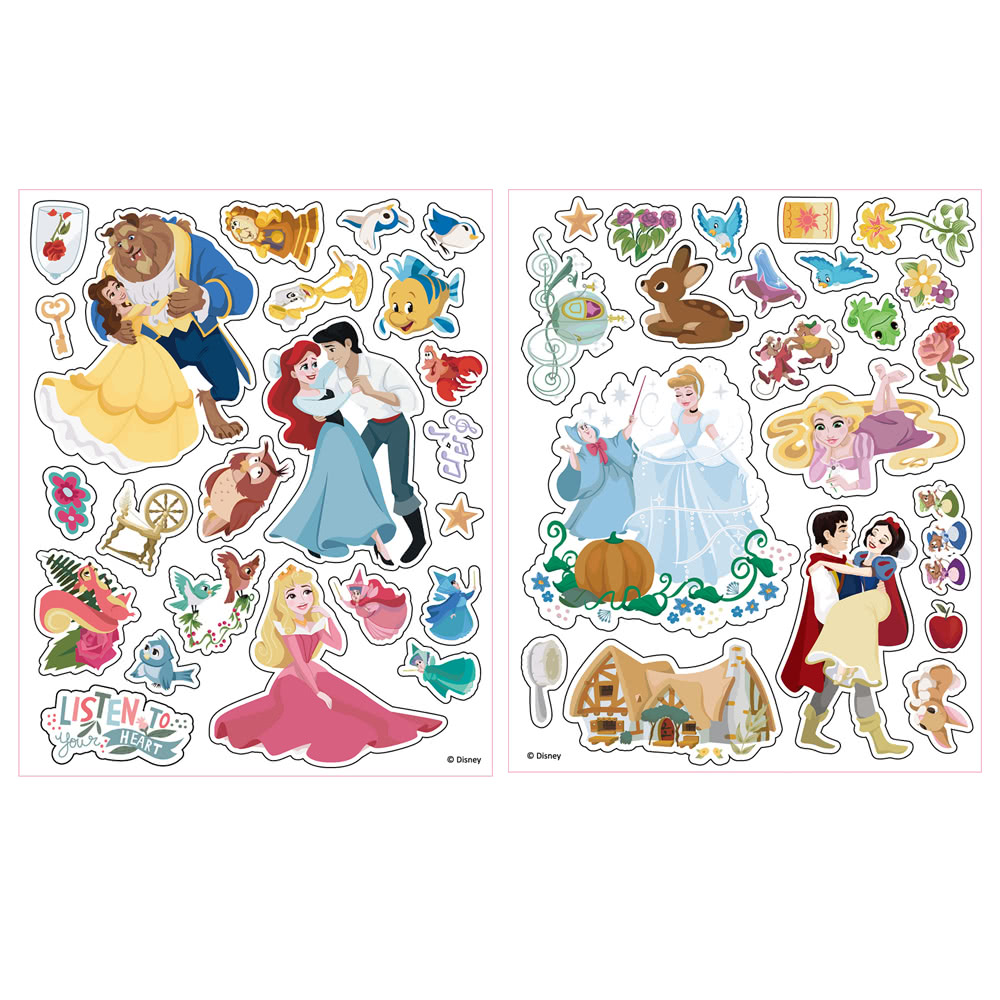 【Disney 迪士尼】 迪士尼公主 手提磁貼組