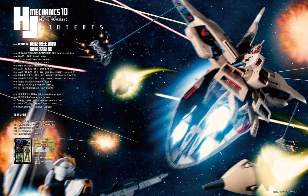 HJ 科幻模型精選集 10 機動戰士鋼彈「逆襲的夏亞」特輯
