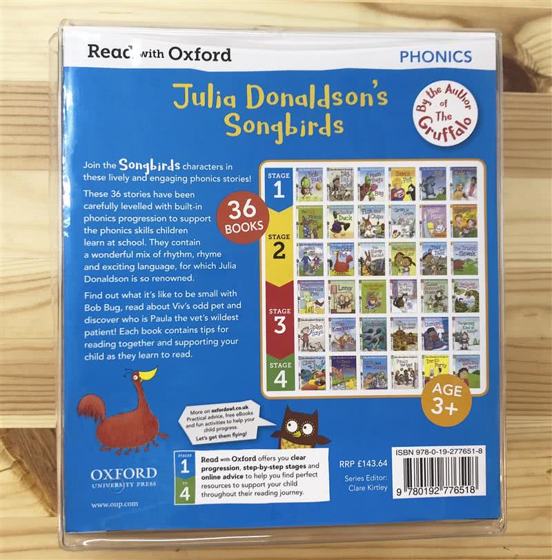 Julia Donaldson”s Songbirds （36本平裝讀本）（附透明書袋）