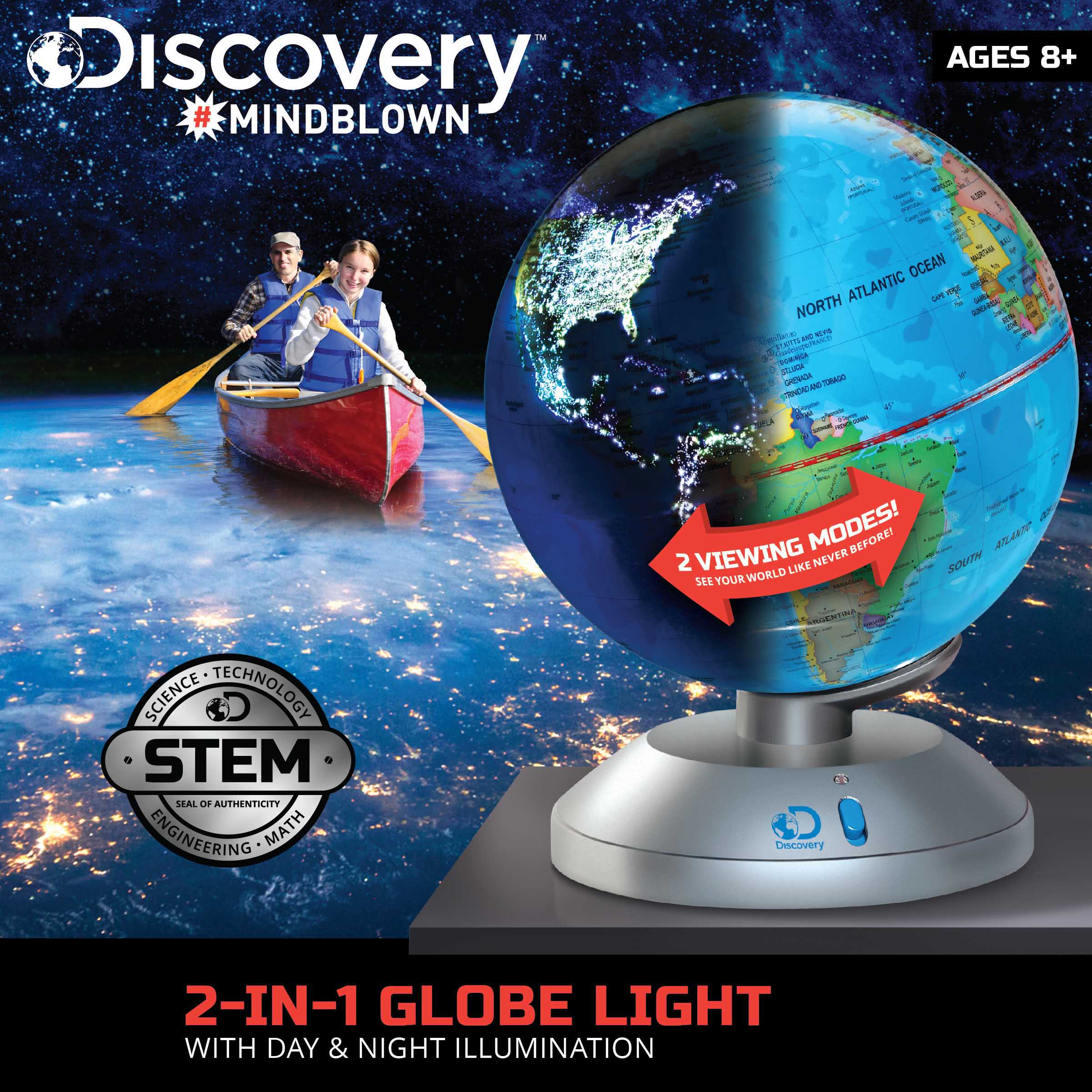 Discovery城市閃耀日夜雙模式地球儀