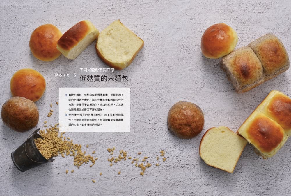 Q彈食感米糆包：米穀粉、全配方、做法大公開 帶你克服「無麩質」米烘焙的難關 做出美味米糆包