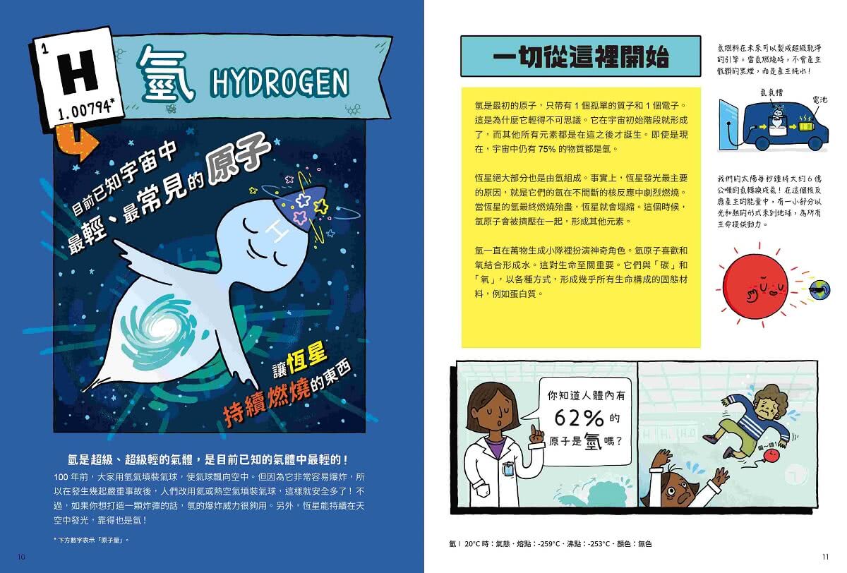 【首刷限贈多功能週期表+硬度表學習工作卡】元素大發現：週期表、岩石與超異能家族元素圖鑑（共2書）