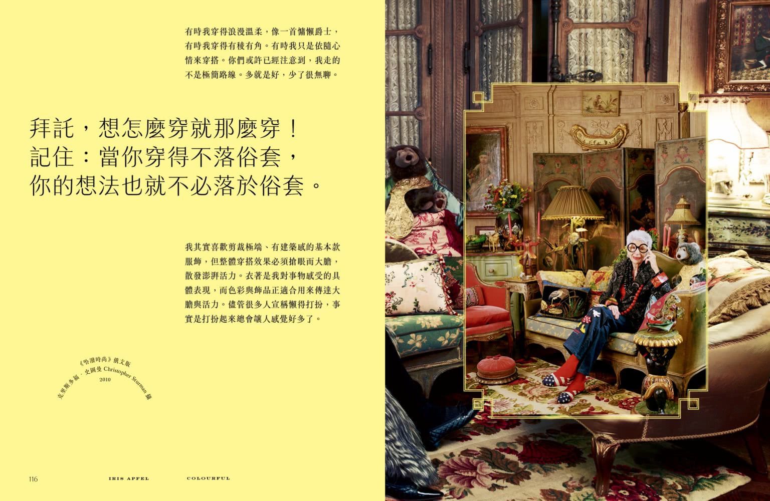 多彩：讓世界為之瘋狂的百歲時尚阿嬤艾瑞絲．埃普菲爾的多彩人生