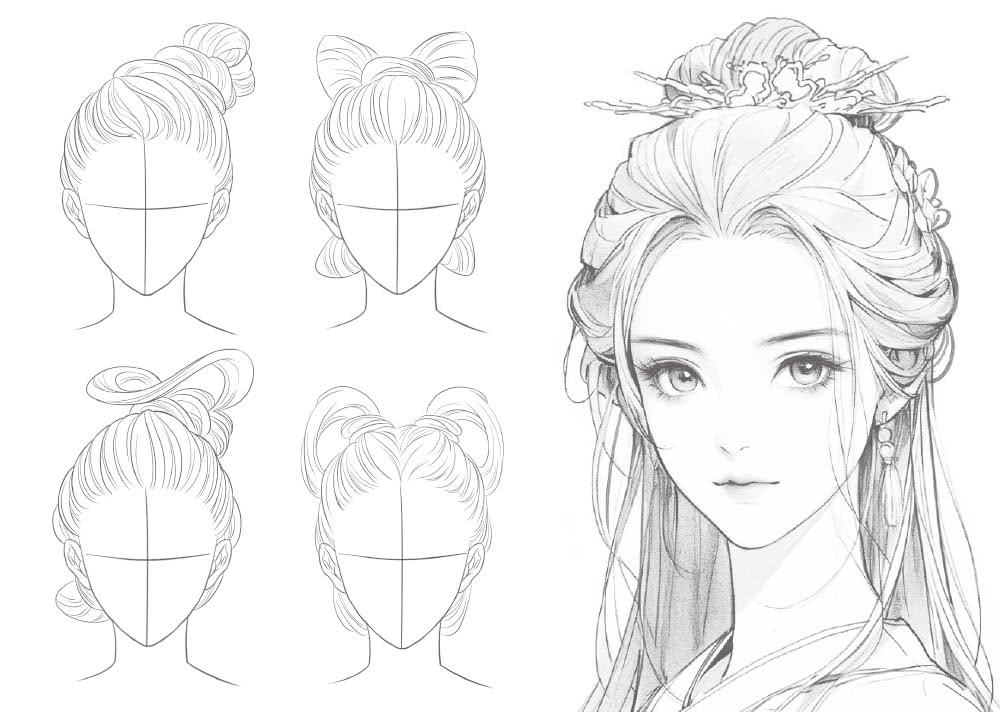 每天15分鐘描一描就會了––古風動漫人物超神速繪畫本