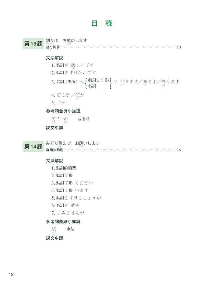 大家的日本語初級ii 改訂版文法解說 參考詞彙 課文中譯 Momo購物網