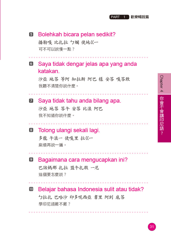 易學！暢銷！我的第一本印尼語會話：用中文學印尼語（附中文．印尼語朗讀MP3）