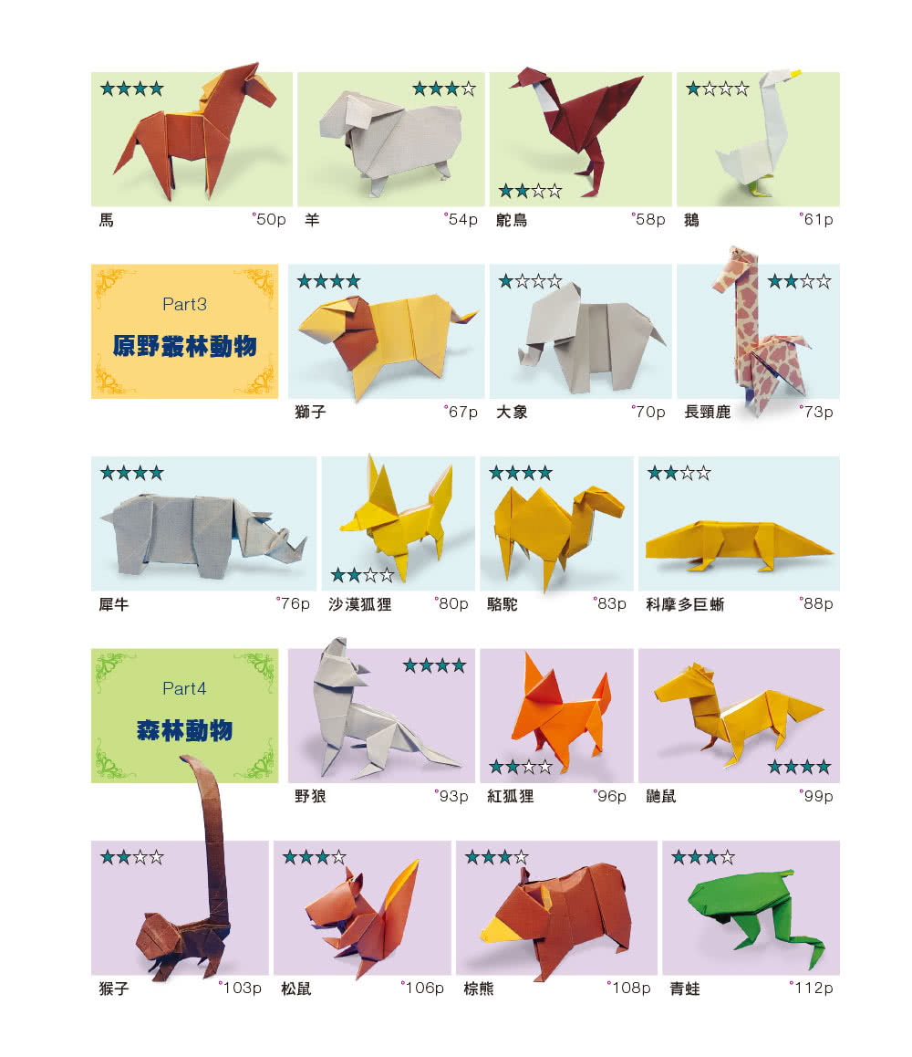 超神奇紙動物：只要一張紙，從熟悉的寵物、野生動物到神話生物通通有！【附限定版特別花紋色紙】