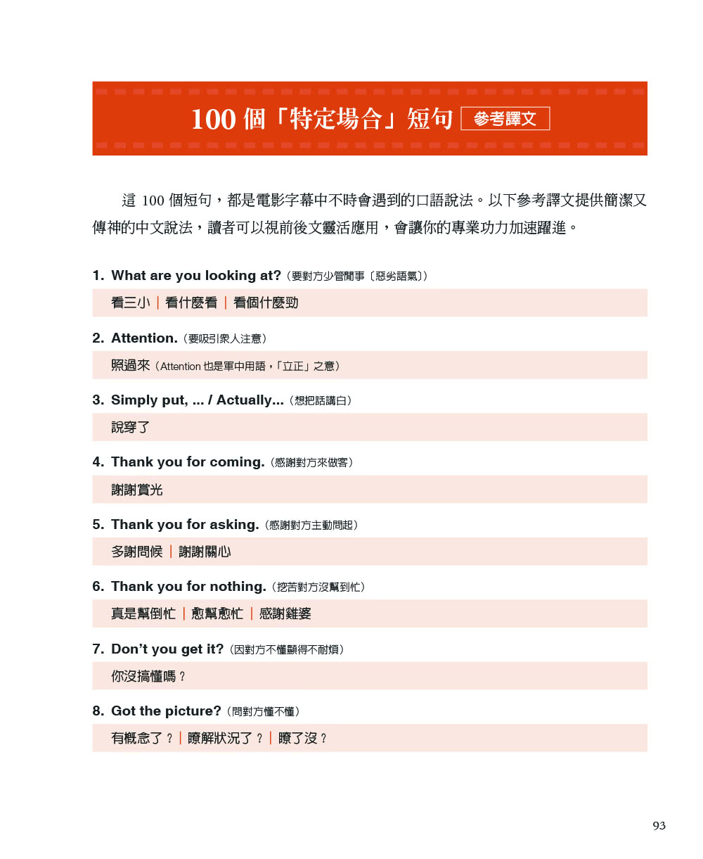 字幕翻譯必修課：40部電影接案練習本