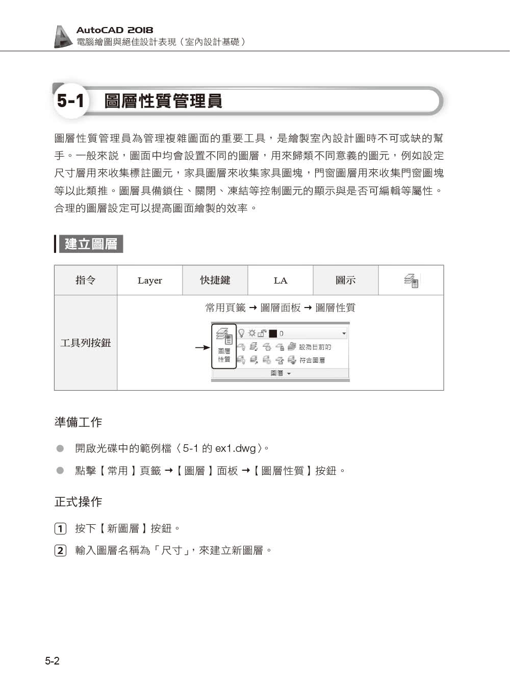 AutoCAD 2018電腦繪圖與絕佳設計表現--室內設計基礎（附620分鐘基礎影音教學／範例檔）