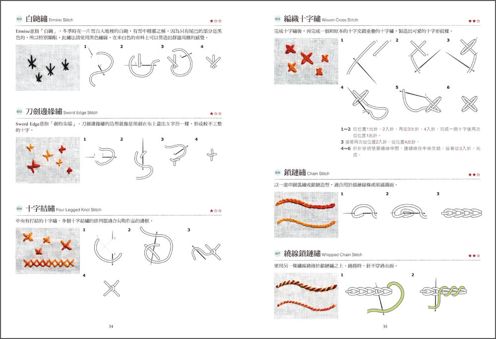 法式刺繡針法全書：204種基礎到進階針法步驟圖解，從花草、字母到繡出令人怦然心動的專屬作品