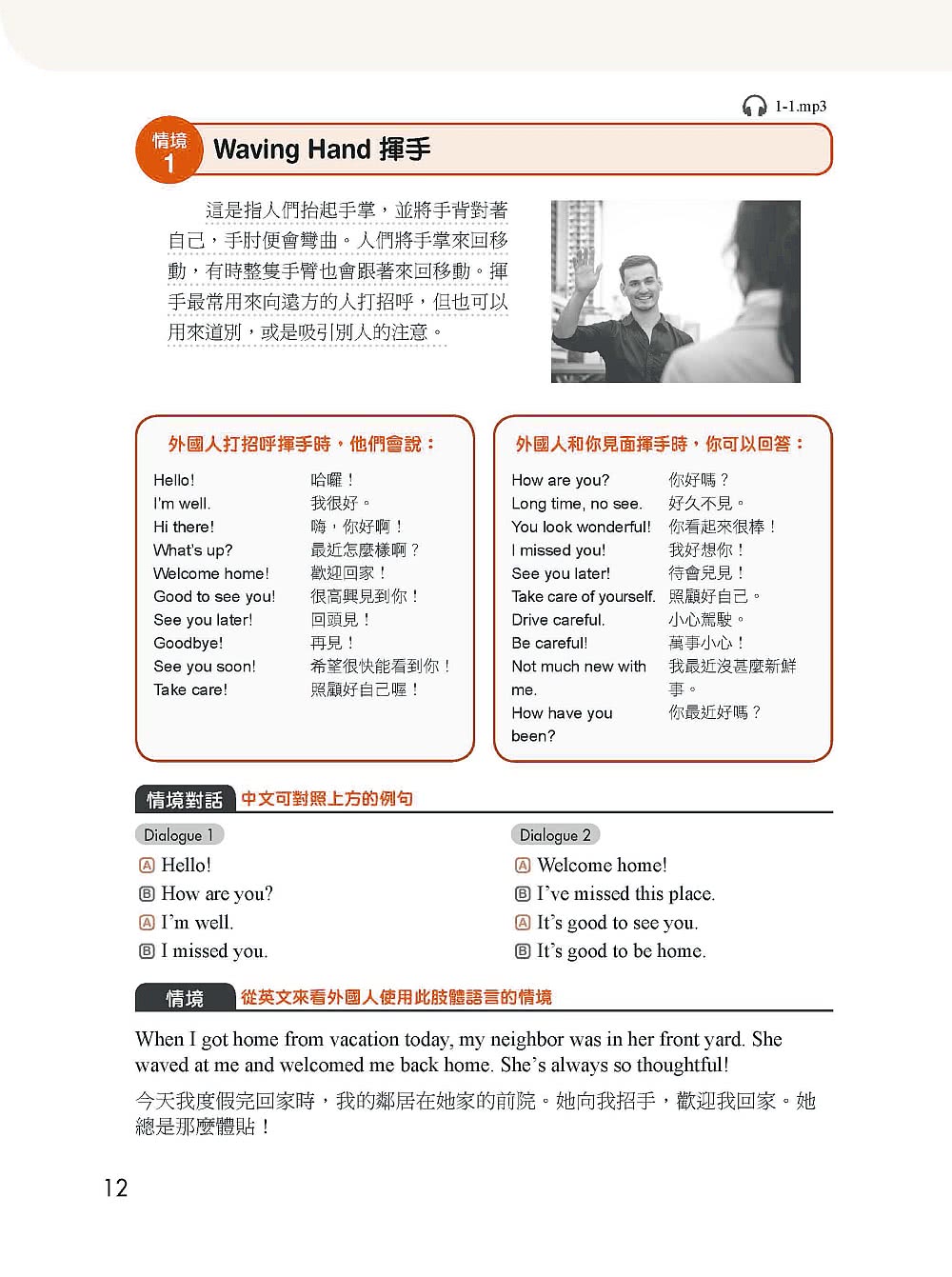 肢體動作英語會話全圖解：Gesture English！邊說邊比更容易記住，與老外溝通零距離（附全書音檔下載連結QR