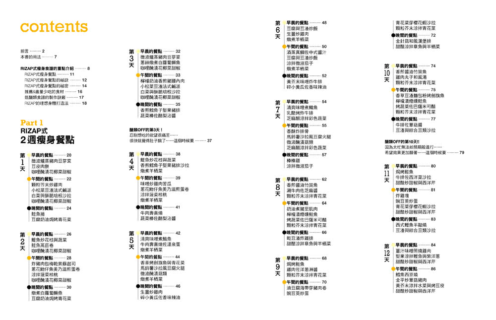 RIZAP專業打造2週究極低醣減重食譜