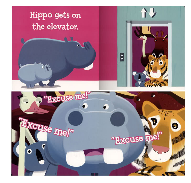 Hippo Says ”Excuse Me”