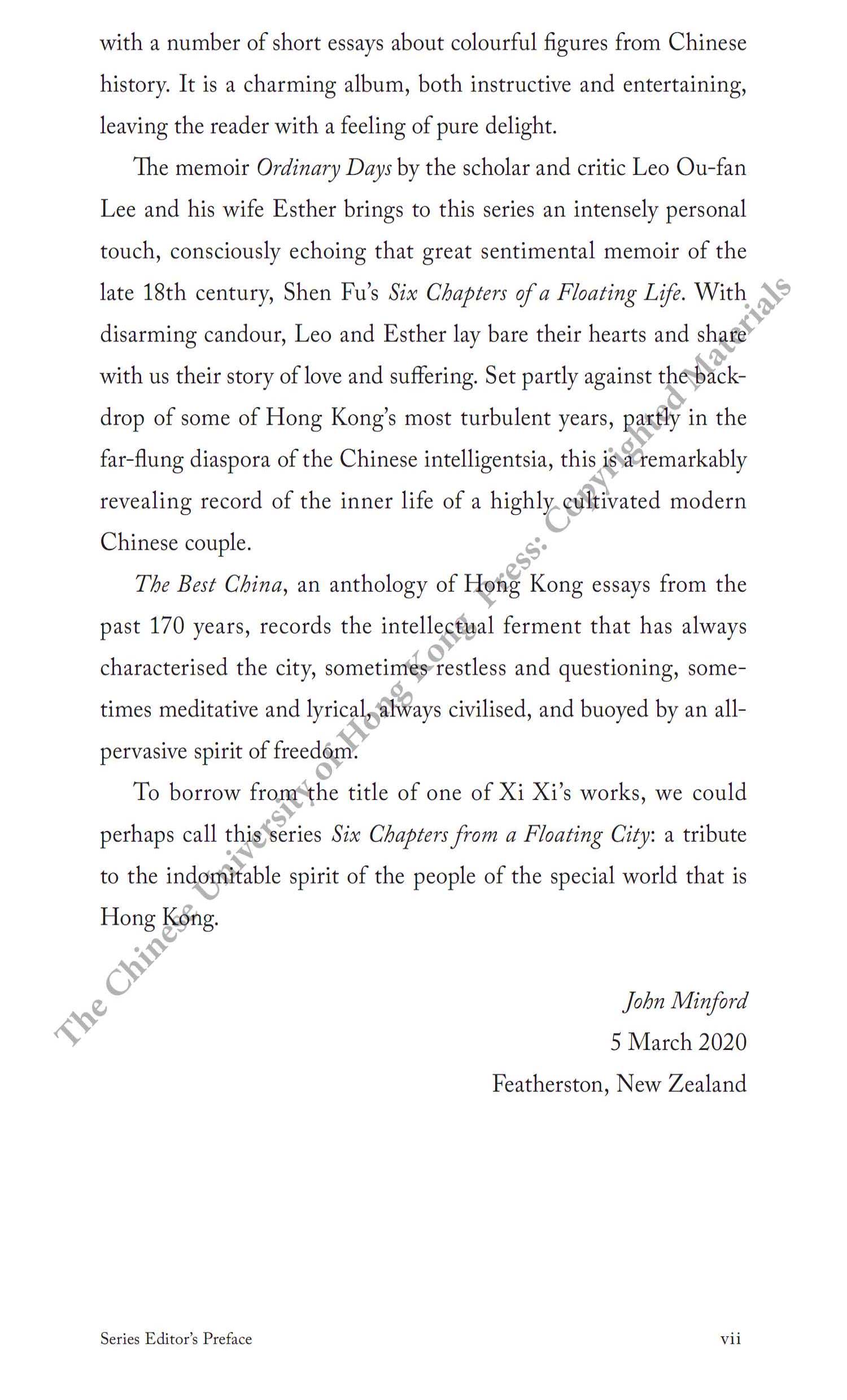 The Best China：Essays from Hong Kong