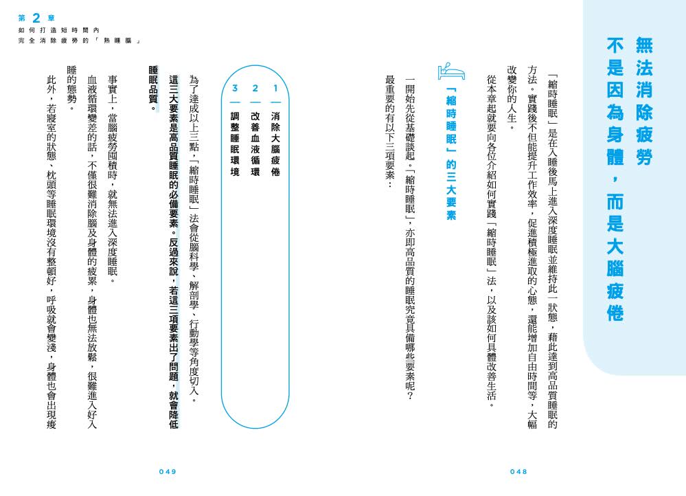 縮時睡眠 用最短時間消解疲倦