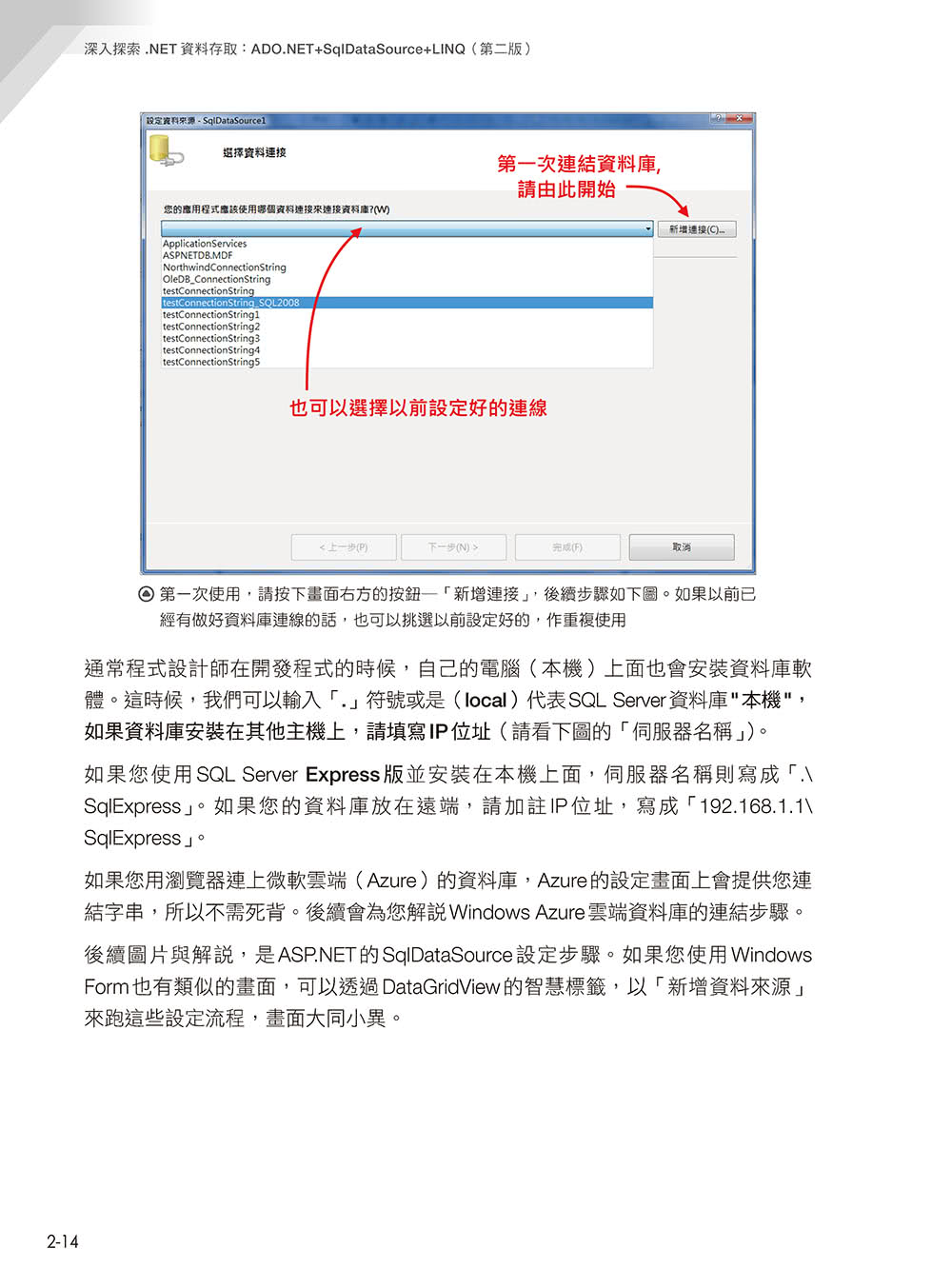 深入探索 .NET資料存取：ADO.NET + SqlDataSource + LINQ（第二版）
