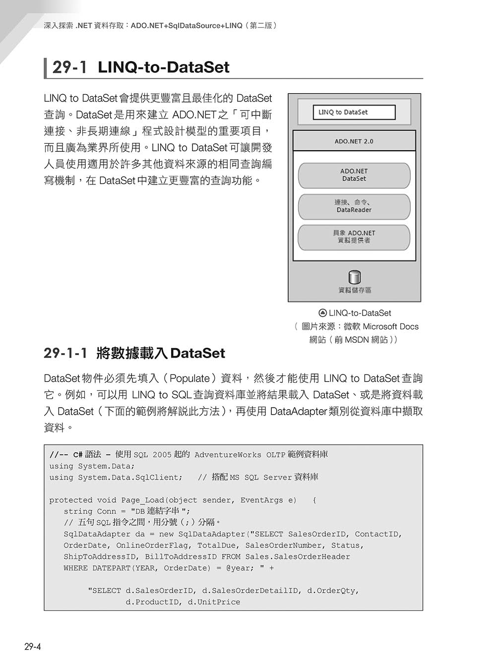 深入探索 .NET資料存取：ADO.NET + SqlDataSource + LINQ（第二版）