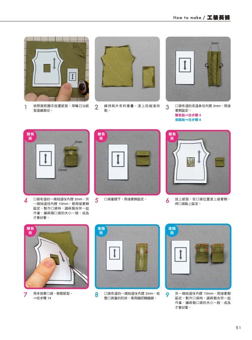 第一次製作1/12 袖珍娃娃服裝設計 基本款的縫製方法與訣竅