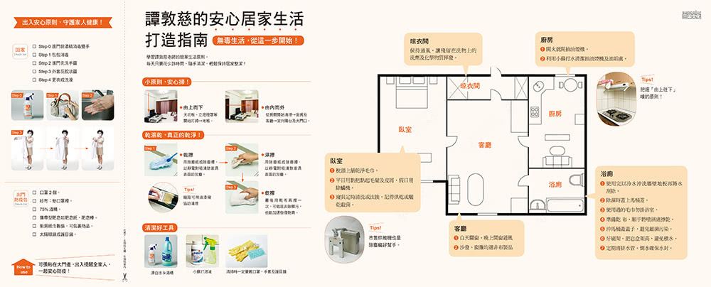 譚敦慈的安心生活全圖典【雙書特別版：安心廚房食典+安心生活圖典】（加贈書衣海報）