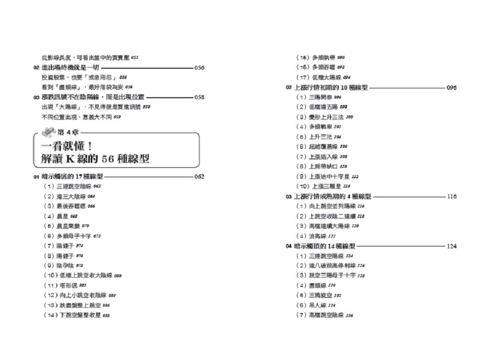 靠K線看穿主力心理：一看就懂！56張線型教你早一步看懂漲跌訊號 搭上飆漲順風車