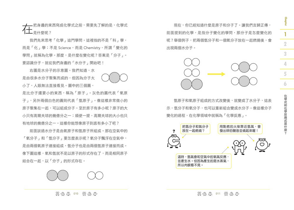 生活中的東西都可以寫成化學式