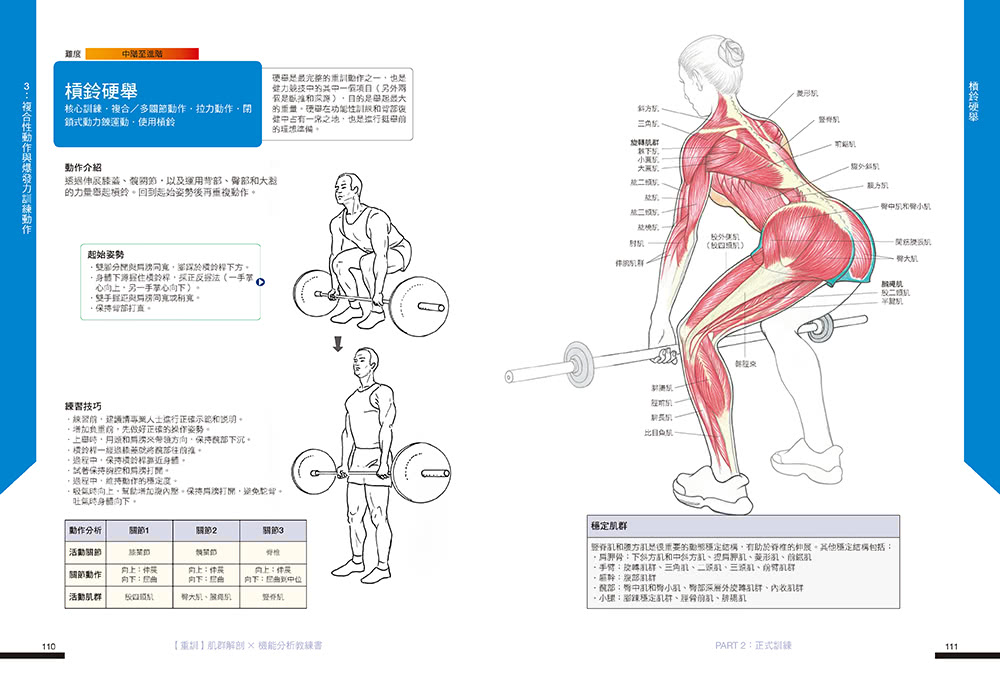 【肌力重訓高效不受傷教科書】三冊套組：肌群解剖X機能分析教練書＋零風險健身！全彩圖解肌力伸展解剖全書