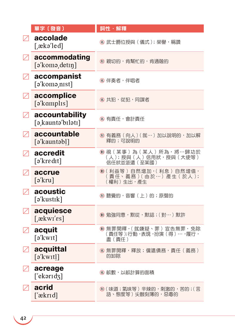 英檢高級必考4000單字（附MP3）