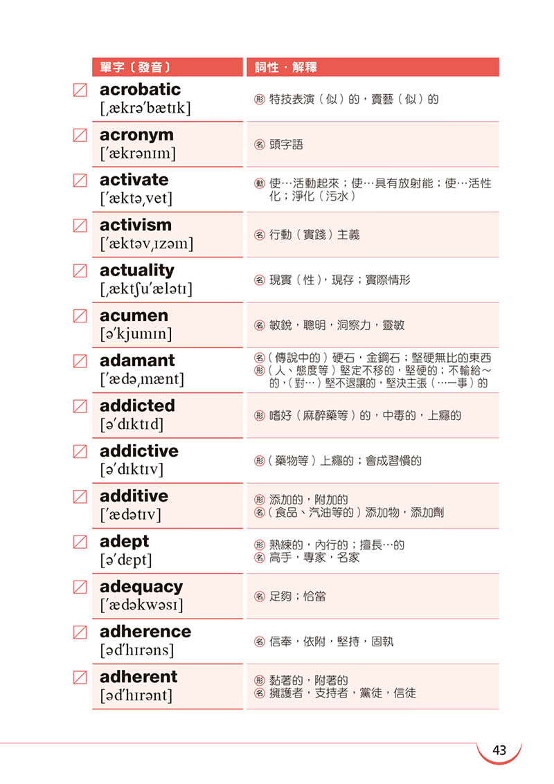 英檢高級必考4000單字（附MP3）