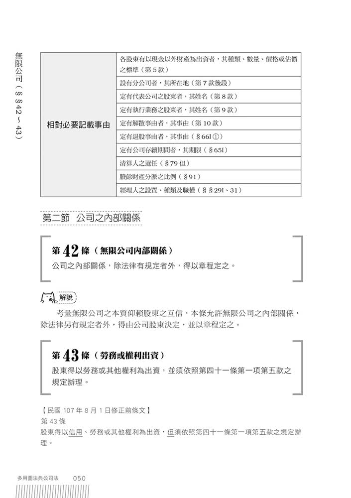 多用圖法典 公司法