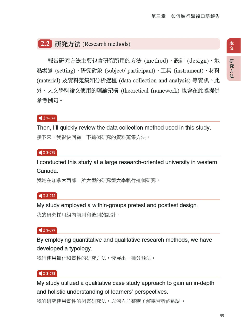 論文全英語發表：800句學術口語報告句型與應用（MP3免費下載）