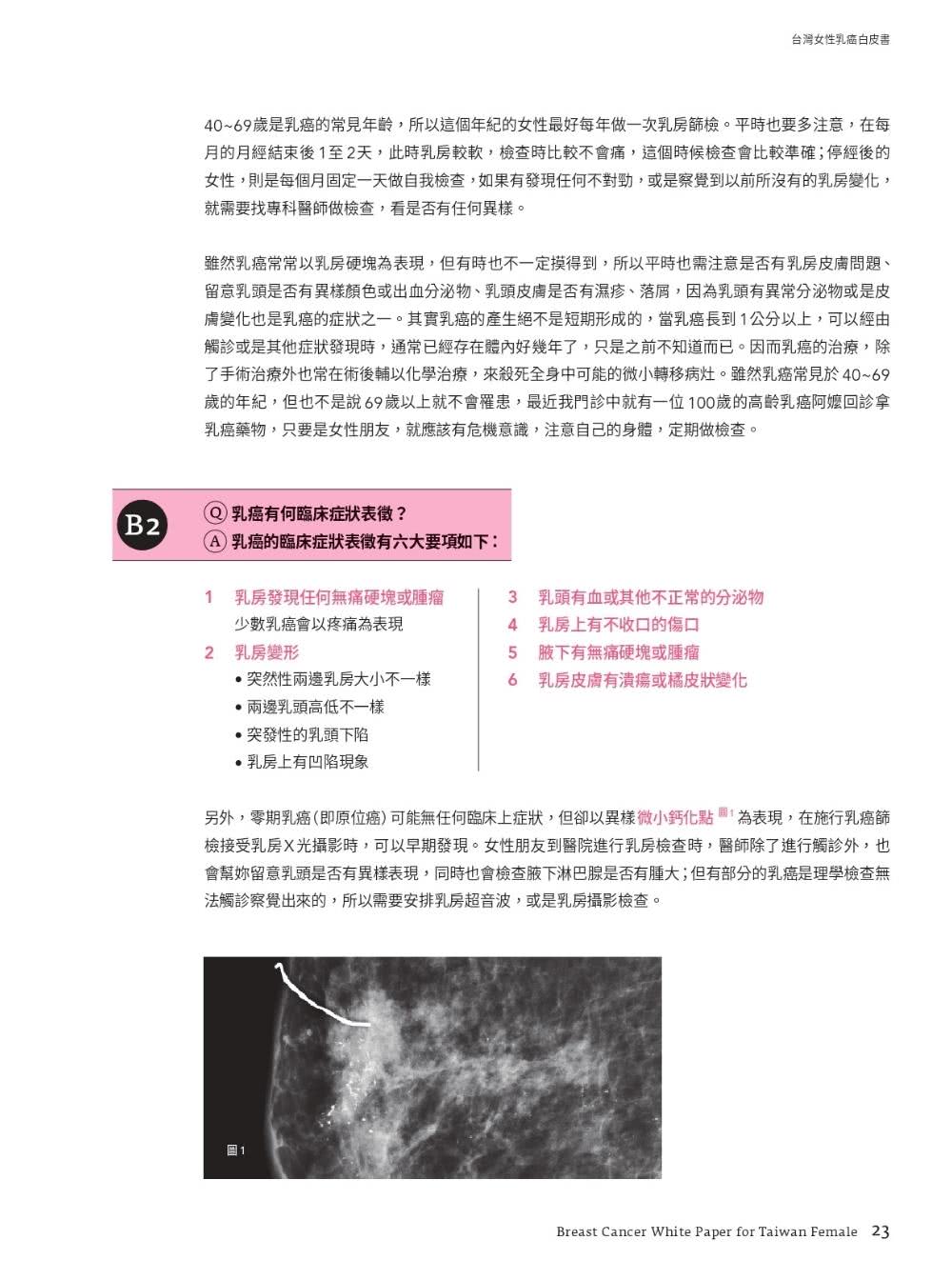 台灣女性乳癌白皮書：100個非知不可的醫學知識 關於妳的乳房 掌上微型Google冊