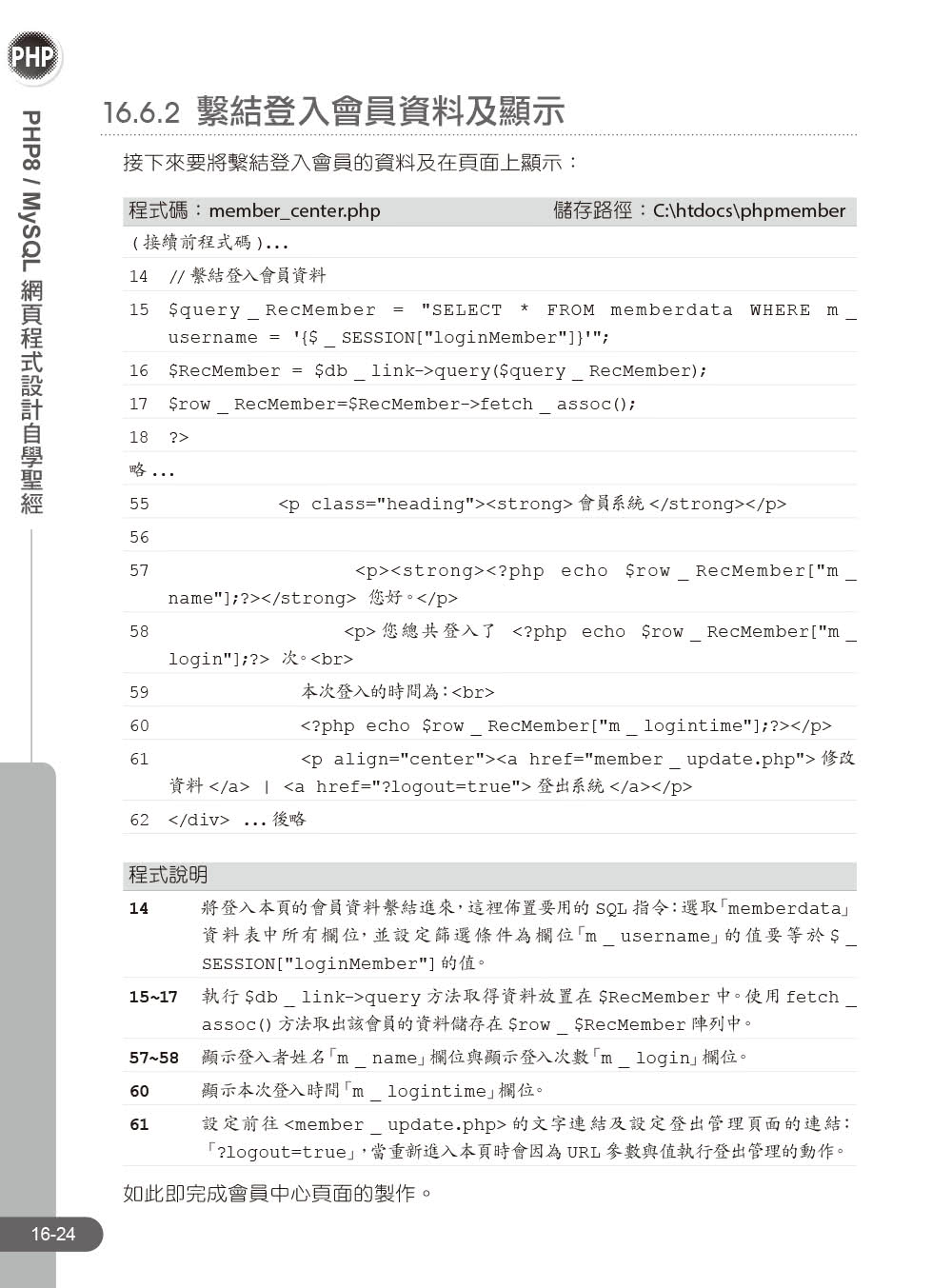 PHP8/MySQL網頁程式設計自學聖經（附範例/影音）