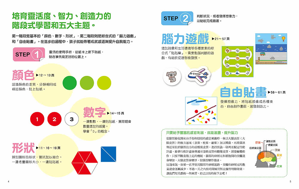 日本腦科學權威久保田競專為幼兒設計有效鍛鍊大腦貼紙遊戲【增訂版】（附365枚可重複使用的育腦貼紙）