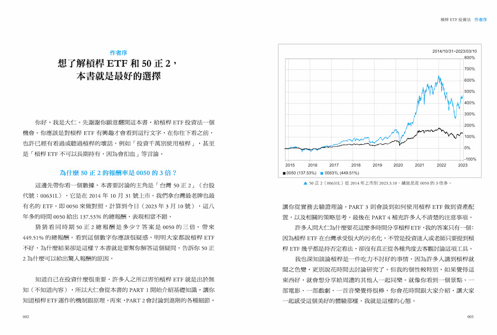 槓桿ETF投資法：用50正2輕鬆打敗 0050＆0056，提早退休