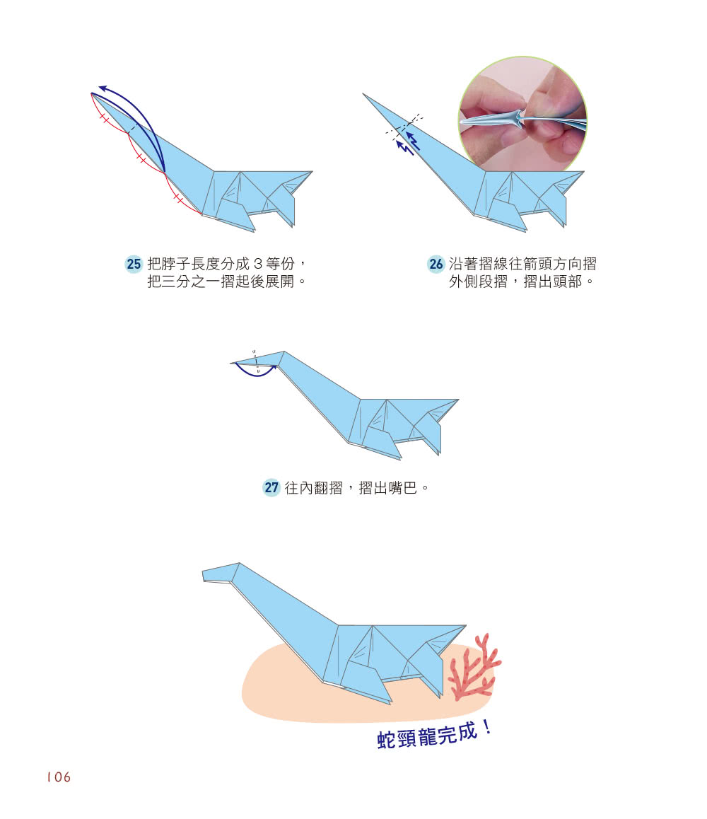 超擬真侏羅紀：陸海空立體紙恐龍震撼降臨！【附限定版特別花紋色紙】